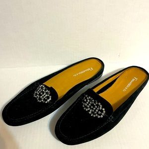 Fiermosca & Co Suede Mule Slides Size 7.5 M